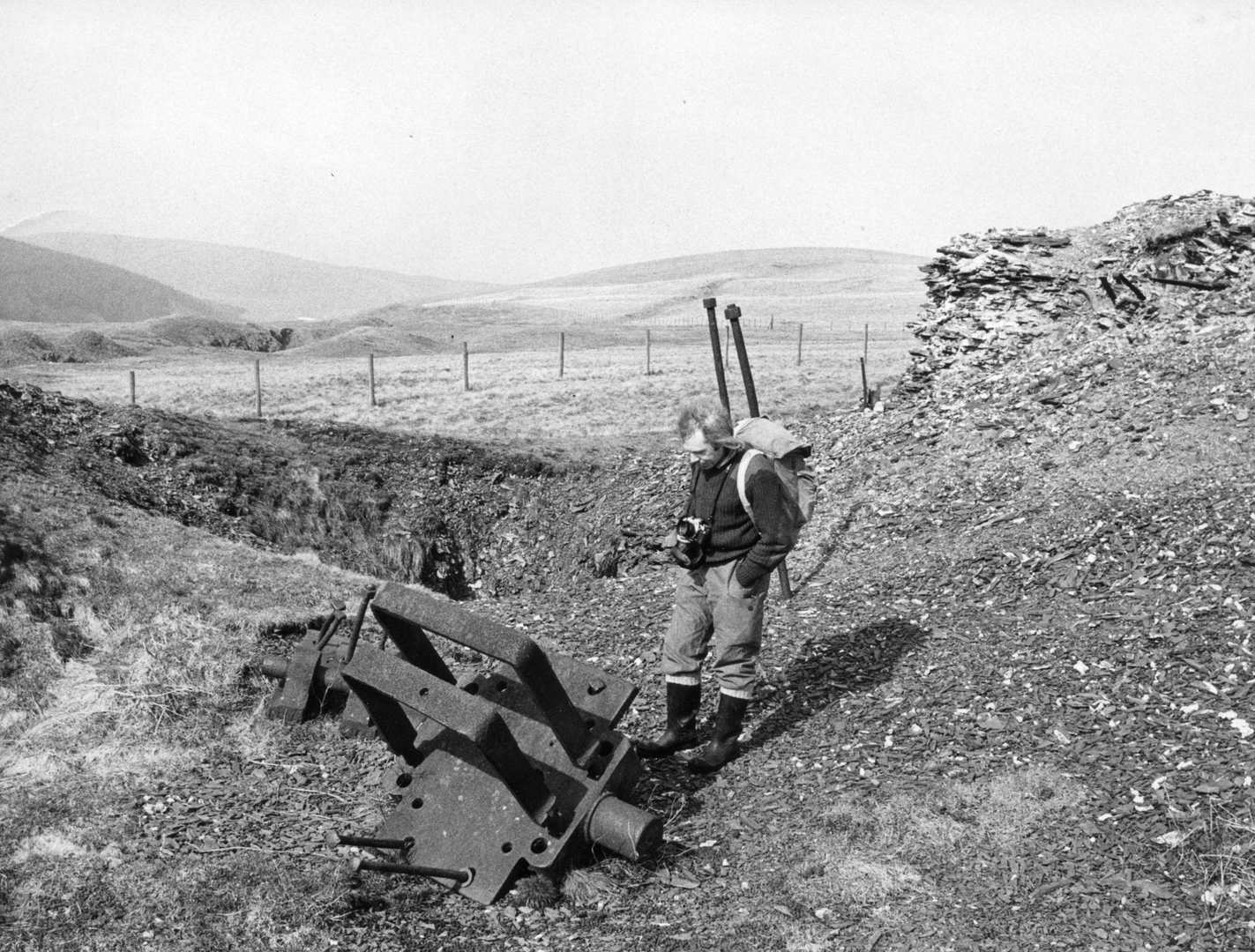Angle bob gudgeon Boundary shaft Dylife 1980s, submitted by Dickie Bird on 14-03-2026.
© Richard Bird Angle bob gudgeon Boundary shaft Dylife 1980s
